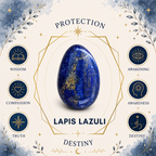 Lapis Lazuli Oval Shape Worry Stone (Thumb Stone)