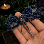 Gemstone Dragonfly - Blue Goldstone