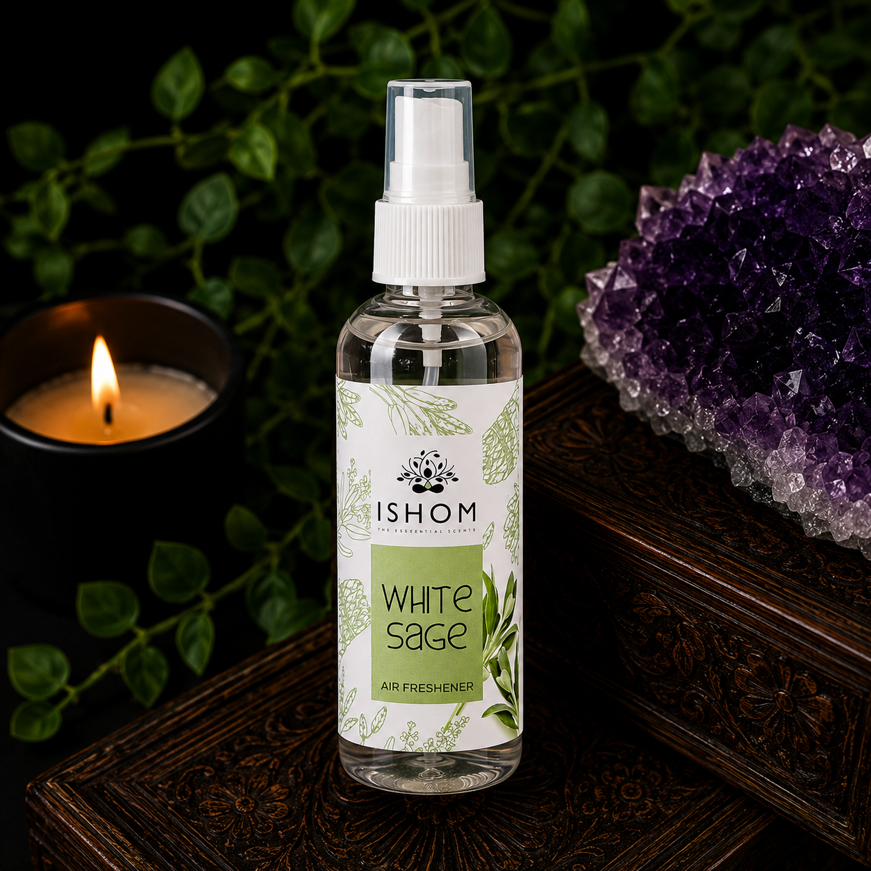 100ml Ishom White Sage Cleansing Spray
