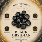 2cm Gemstone Mushroom - Obsidian
