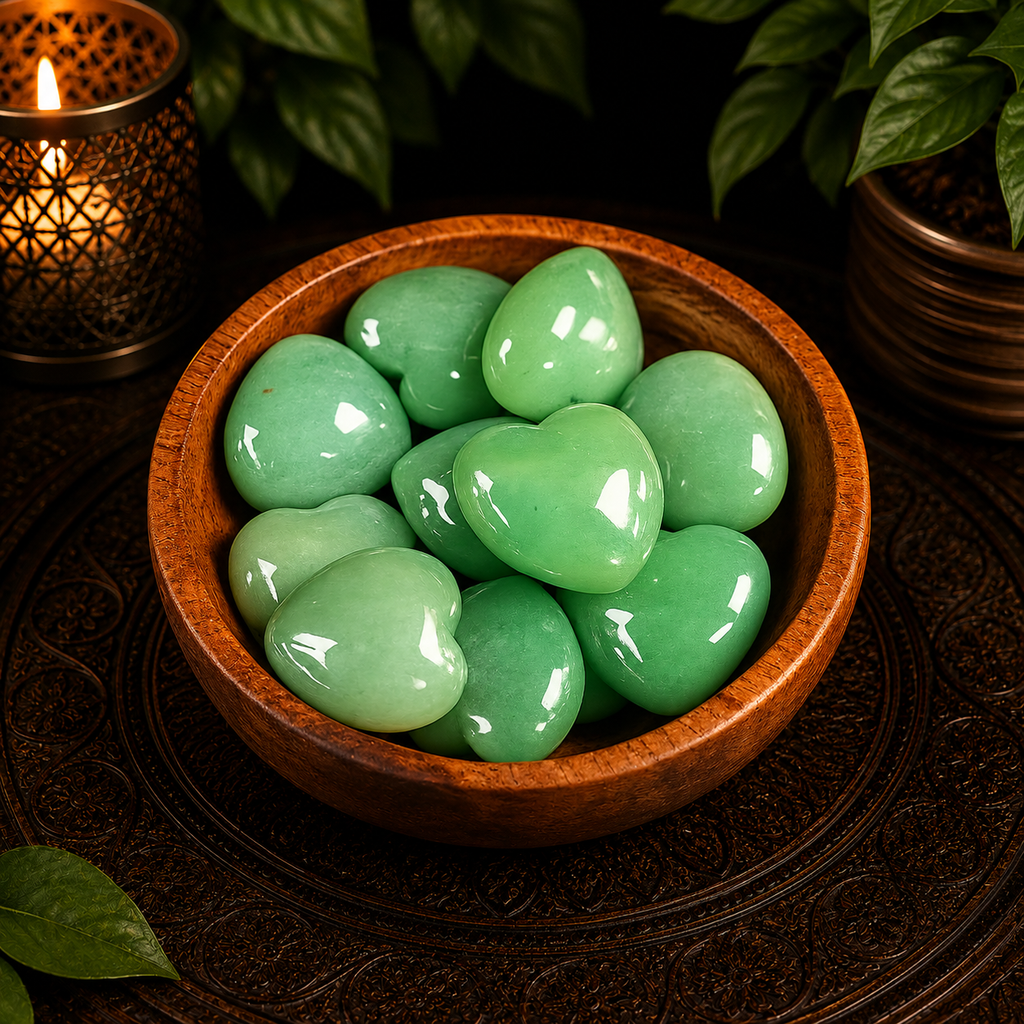 3cm Gemstone Heart - Aventurine