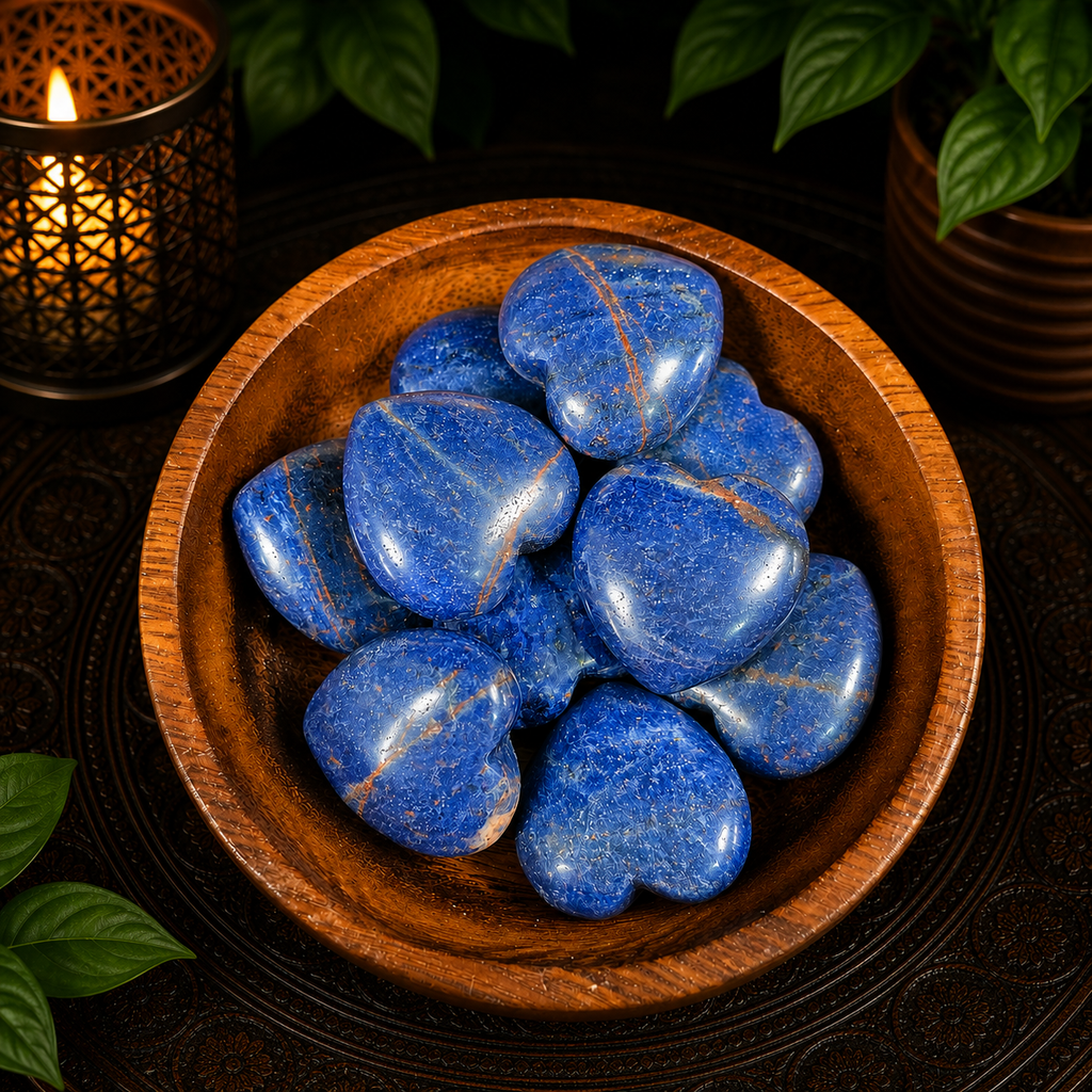 3cm Gemstone Heart - Sodalite