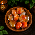 3cm Gemstone Heart - Carnelian