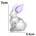 Glass Rabbit - Purple