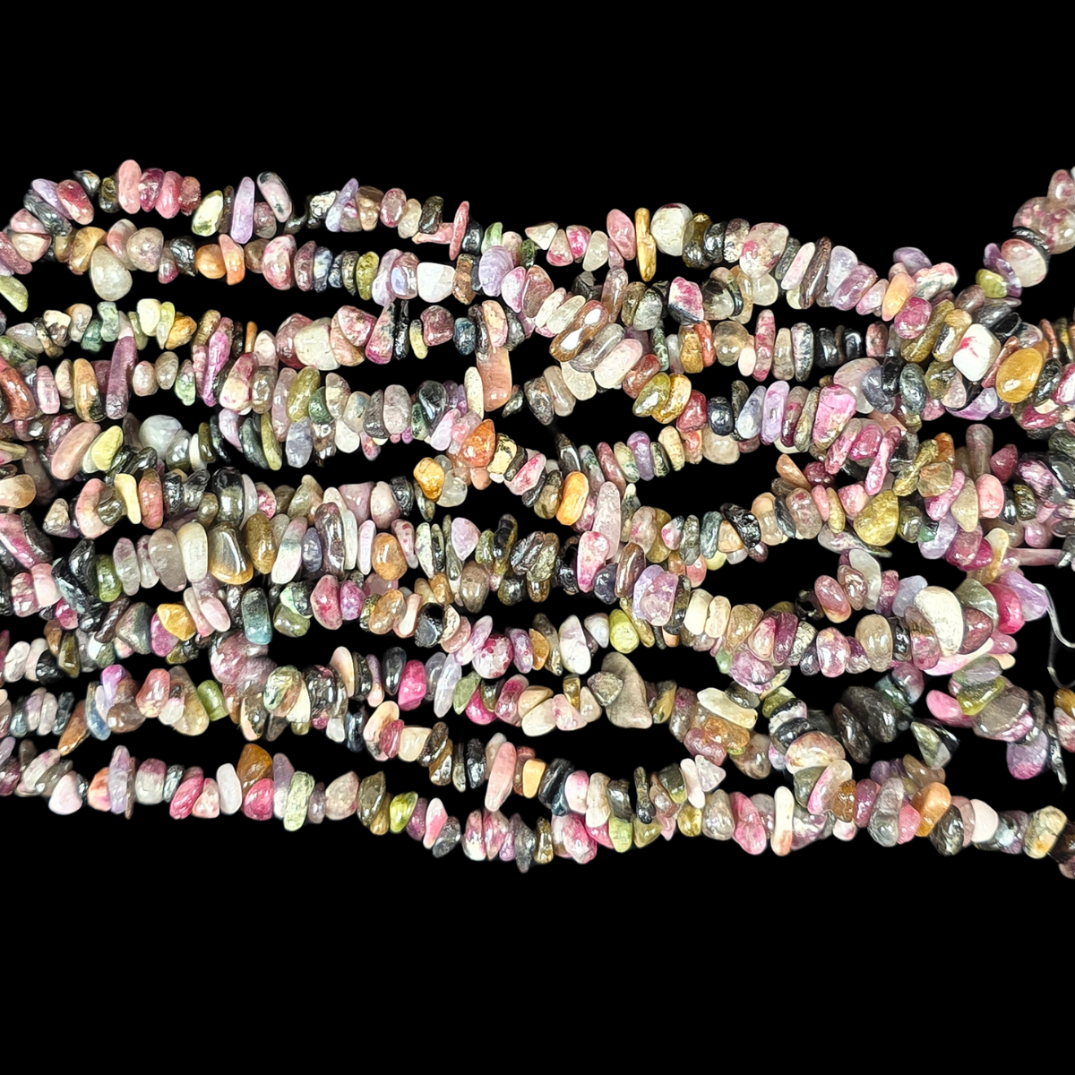 Watermelon Tourmaline 75cm-80cm Chips Strand