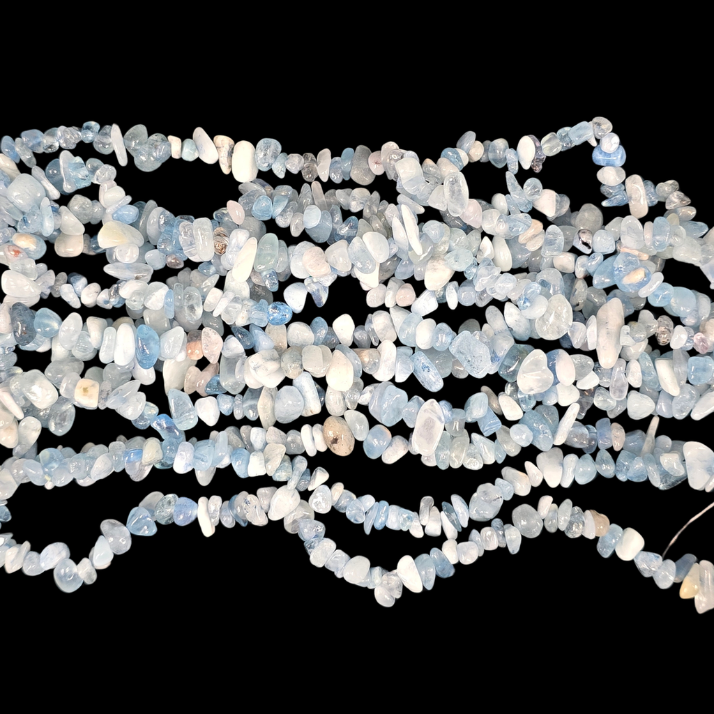 Aquamarine 75cm-80cm Chips Strand