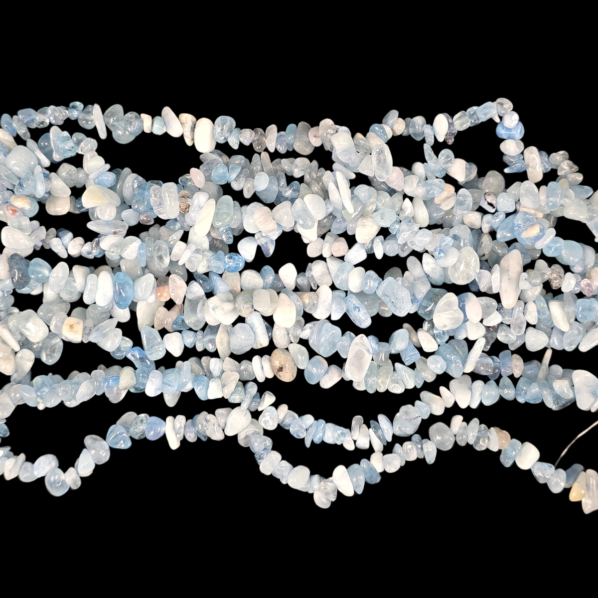 Aquamarine 75cm-80cm Chips Strand