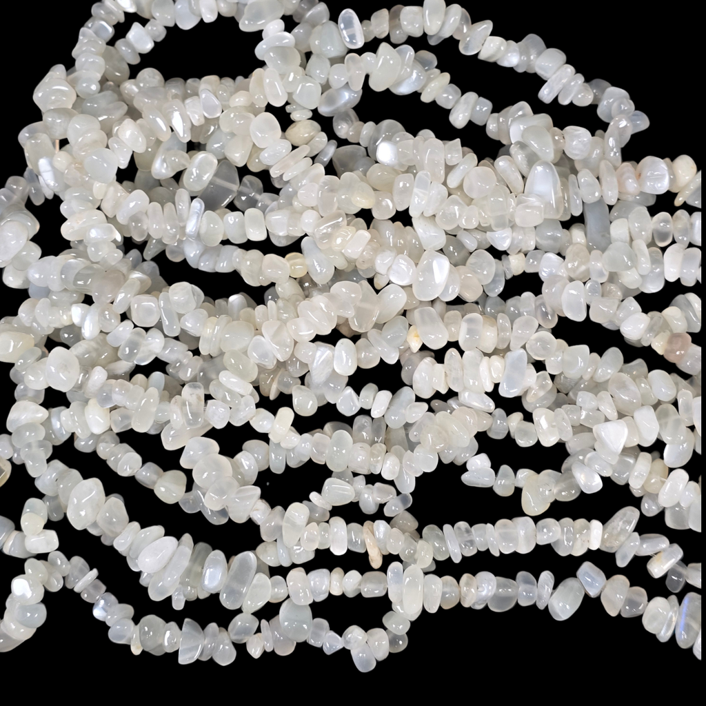 White Moonstone 75cm-80cm Chips Strand
