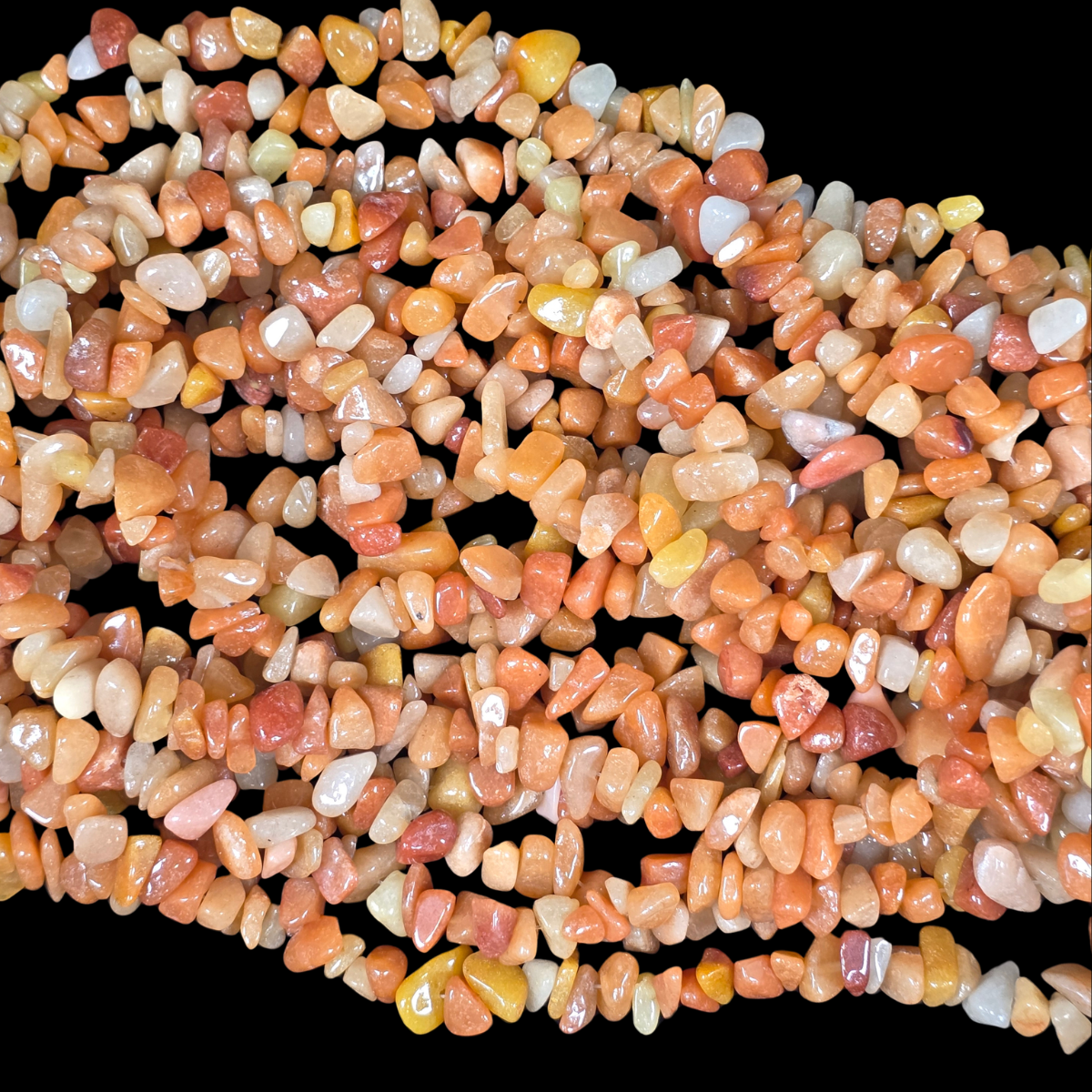 Red Aventurine 75cm-80cm Chips Strand