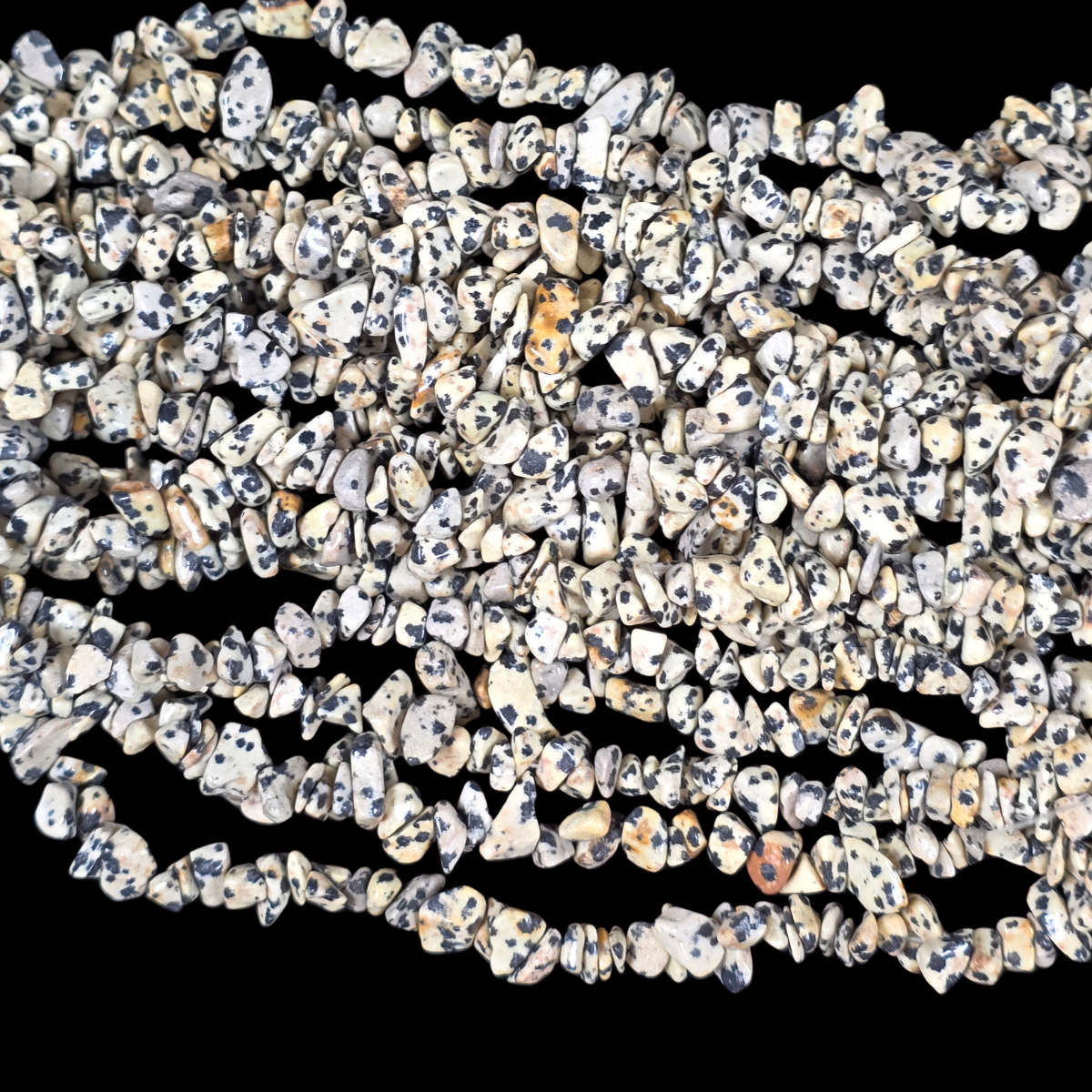 Dalmatian Jasper 75cm-80cm Chips Strand