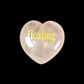 3cm Rose Quartz Heart with Affirmation - Healing