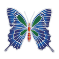 Ulysses Butterfly 14cm Sunseal Glass Sticker