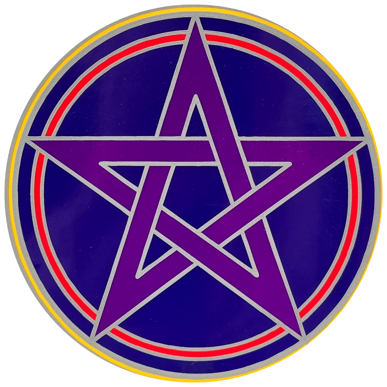 Mystic Pentacle 14cm Sunseal Glass Sticker