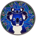 Koala & Joey 14cm Sunseal Glass Sticker