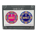 2 x Namaste Mandala 6cm Sunseal Glass Sticker