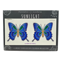 2 x Ulysses Butterfly 6cm Sunseal Glass Sticker
