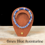 6mm Blue Aventurine Gemstone Bracelet