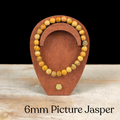 6mm Picture Jasper Gemstone Bracelet