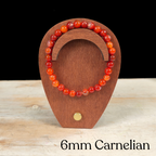 6mm Carnelian Gemstone Bracelet