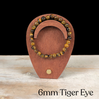 6mm Tiger Eye Gemstone Bracelet