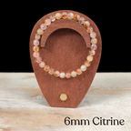 6mm Citrine Gemstone Bracelet