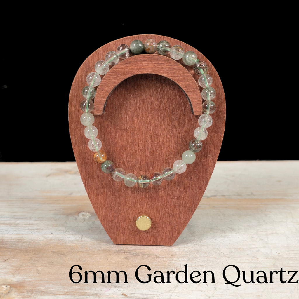 6mm Garden Quartz Gemstone Bracelet
