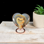 Small Rose Gold Metal Heart Stand (for 8cm-10cm diam. hearts)