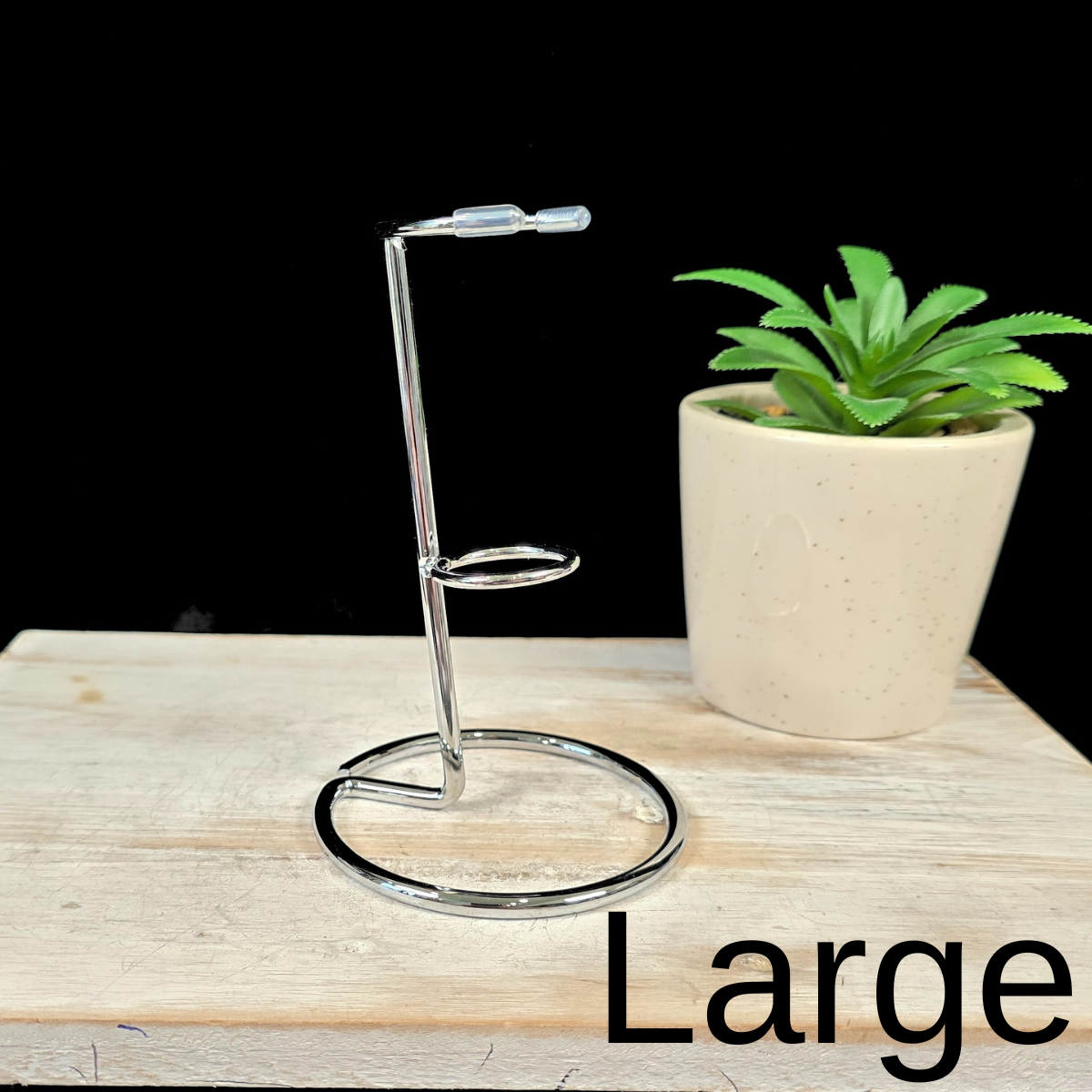 Large Silver Metal Wand Stand