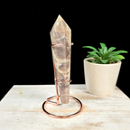 Large Rose Gold Metal Wand Stand