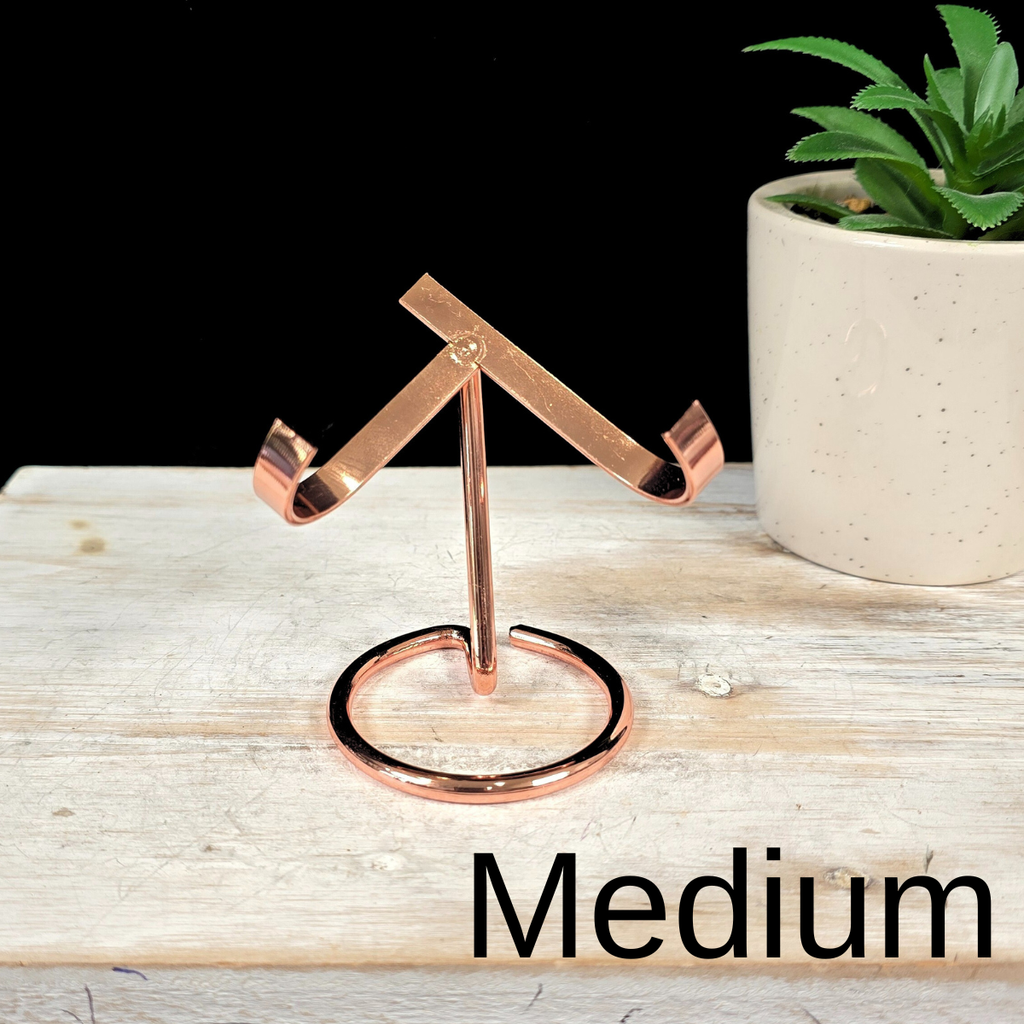 Medium Rose Gold Metal Heart Stand (for 10cm-12cm diam. hearts)