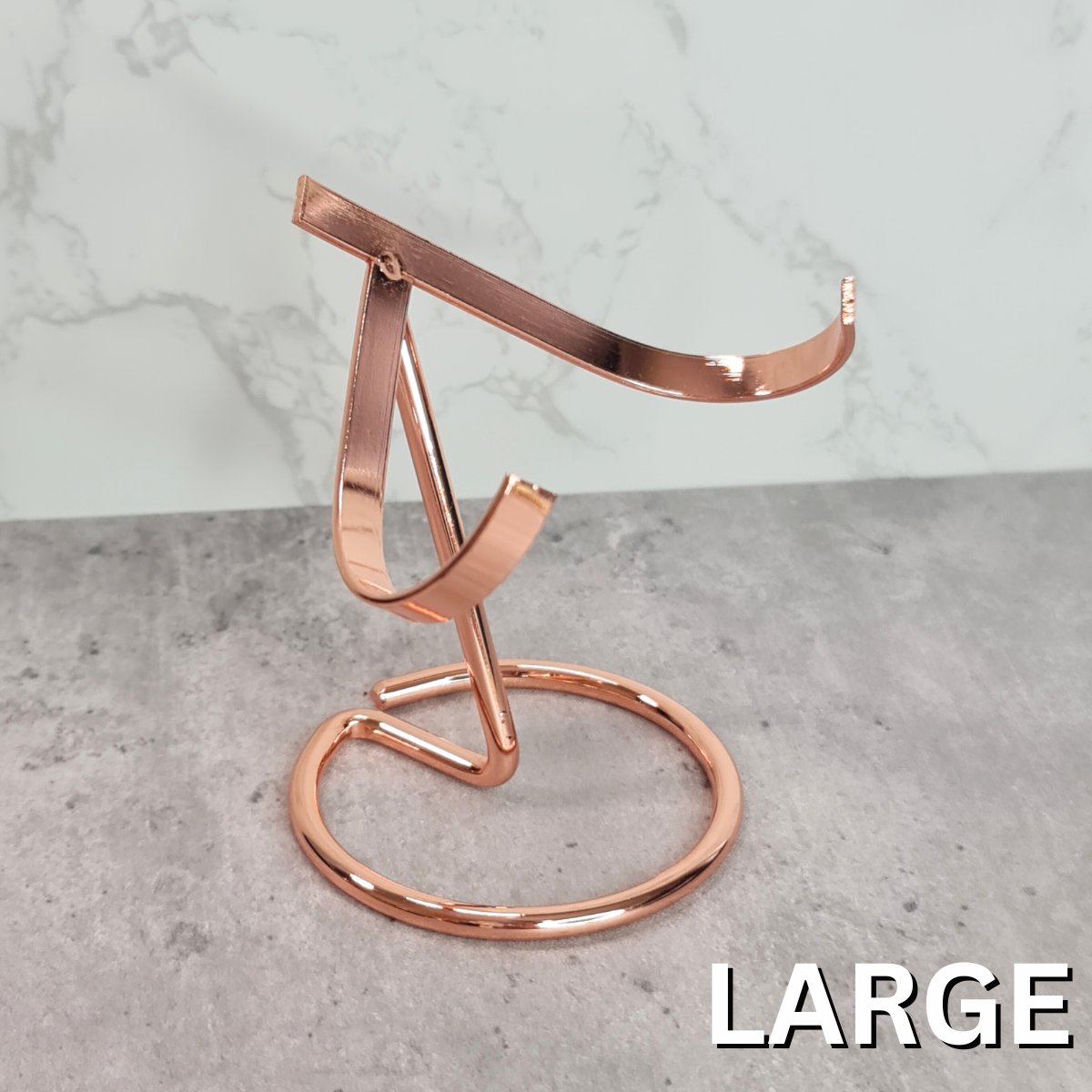 Large Rose Gold Metal Heart Stand (for 12cm+ diam. hearts)