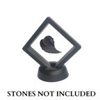 7cm Small Square Floating Display Stand - Black