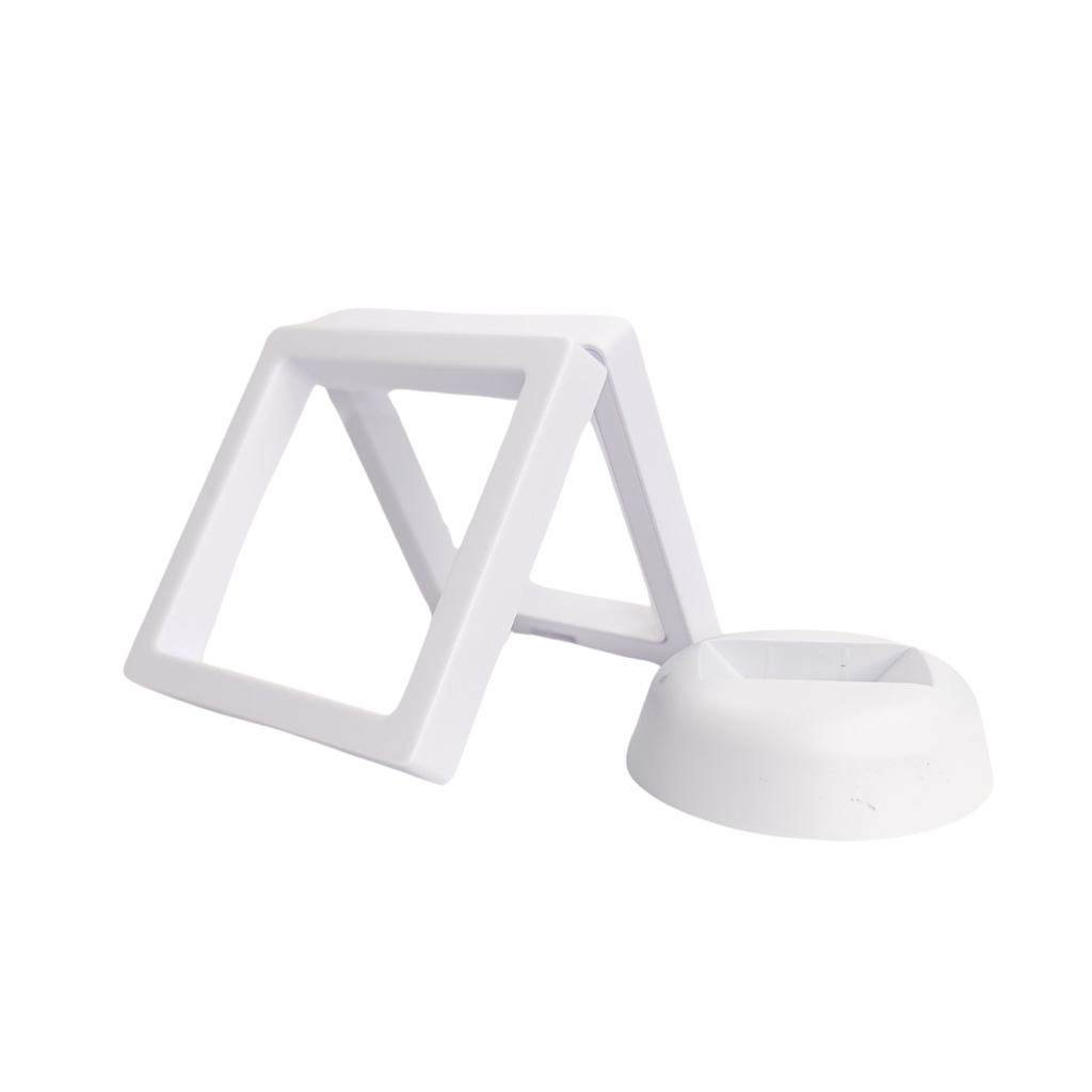 7cm Small Square Floating Display Stand - White