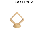 7cm Small Square Floating Display Stand - Yellow