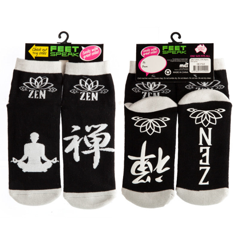 Feet Speak Socks - Zen