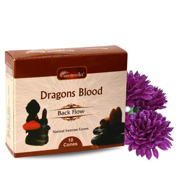 Backflow Aromatika Dhoop Incense Cones - Dragons Blood
