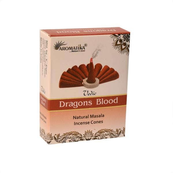 Aromatika Dhoop Incense Cones - Dragons Blood