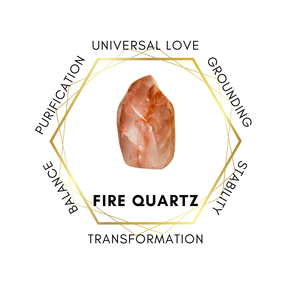 10mm Fire Quartz Gemstone Bracelet