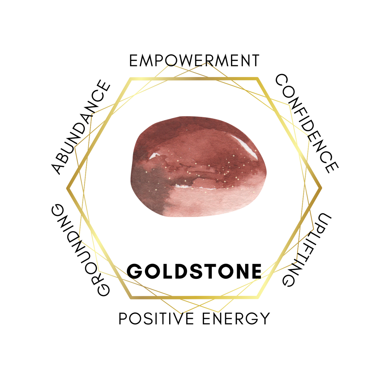 3cm Gemstone Star - Goldstone