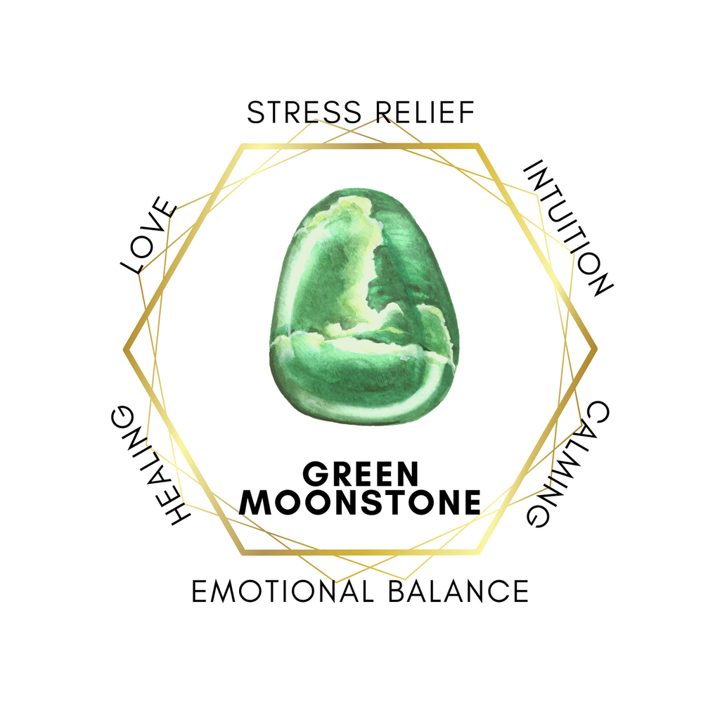 Gemstone Chips 100g - Green Moonstone