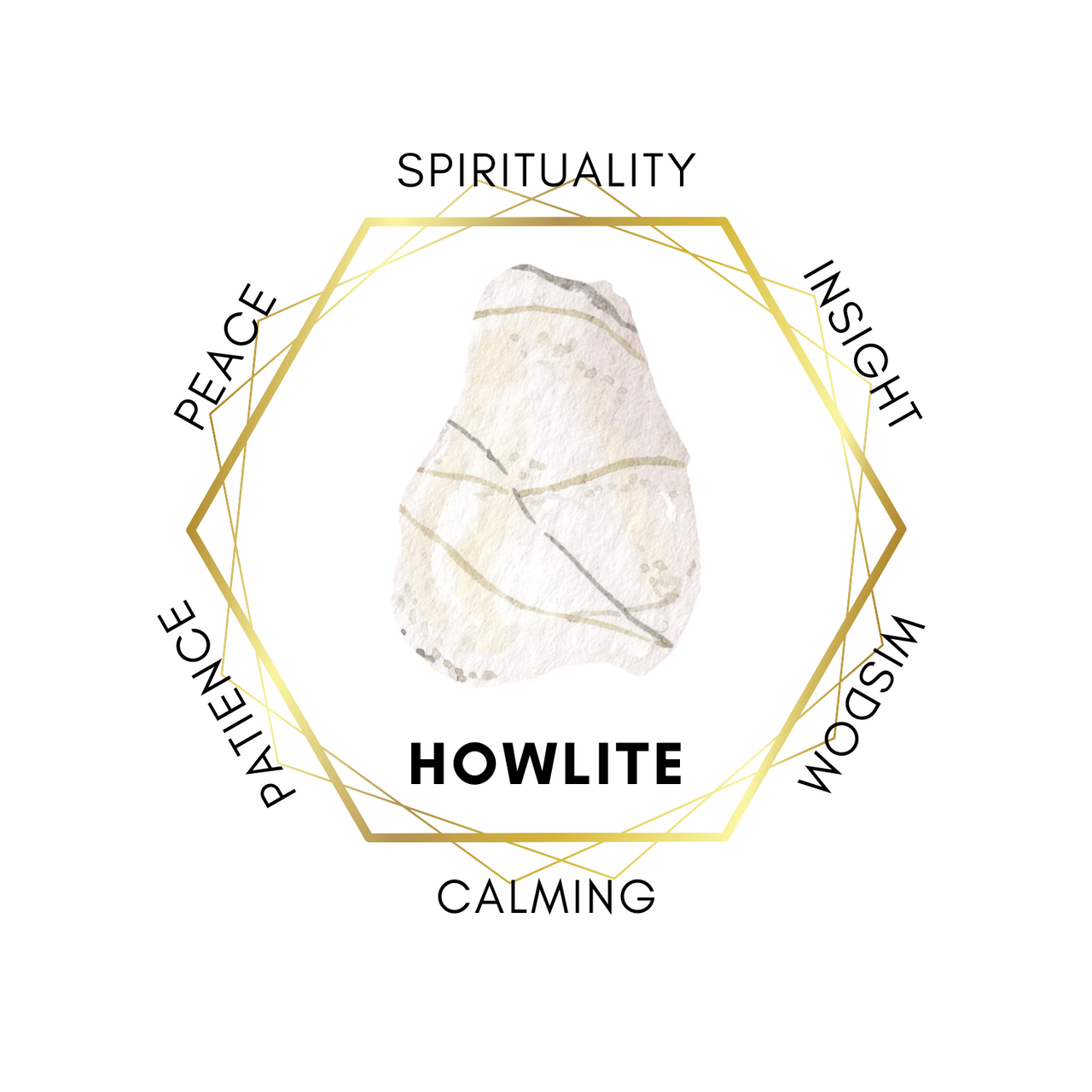 8mm White Howlite Gemstone Bracelet
