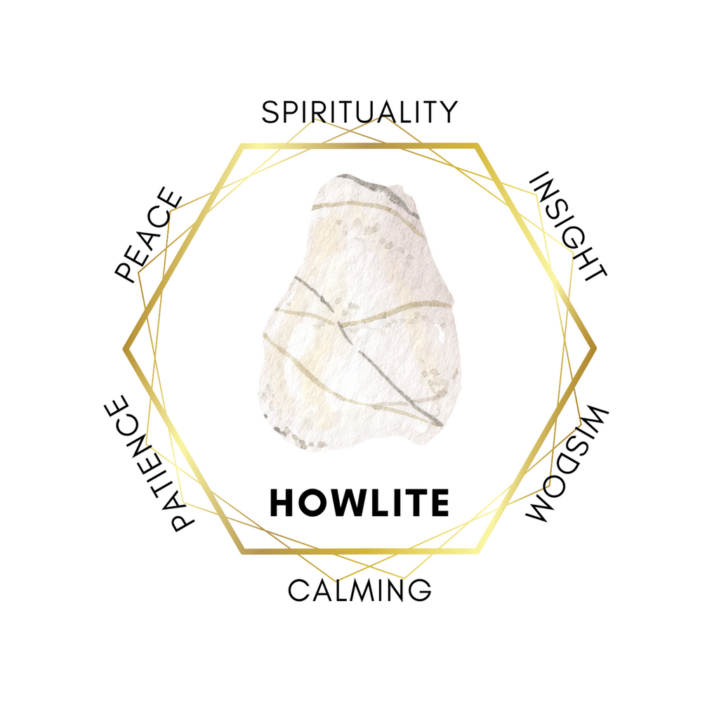 3cm Gemstone Star - White Howlite