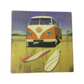 Kombi & Surfboard  Ceramic Trivet