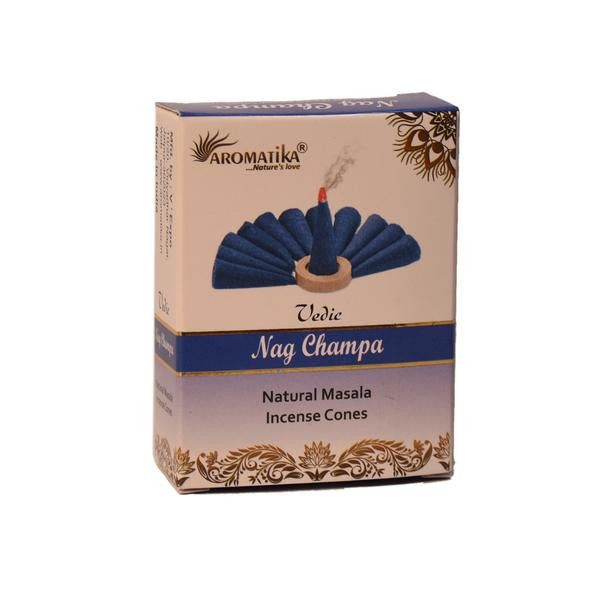 Aromatika Dhoop Incense Cones - Nag Champa