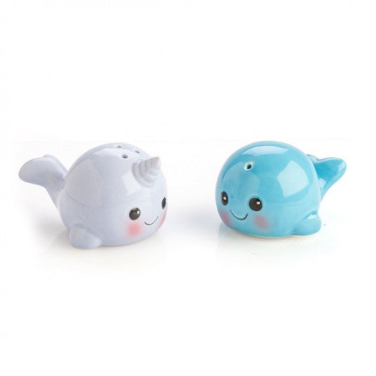 Whale & Narwhal Salt & Pepper Shakers