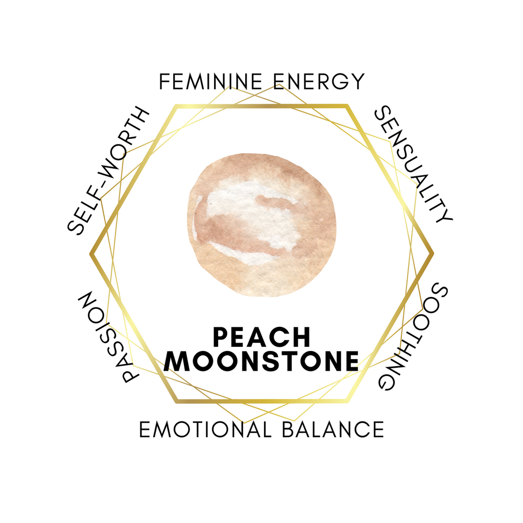 Gemstone Chips 100g - Peach Moonstone