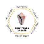 6mm Pink Zebra Jasper Gemstone Bracelet
