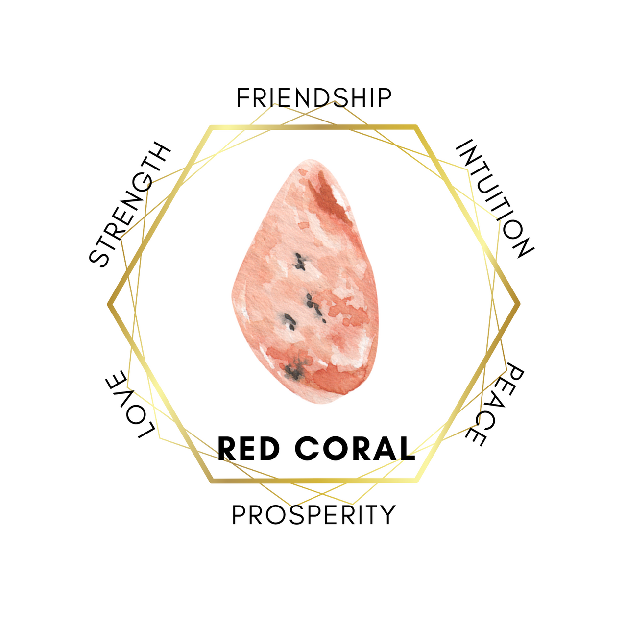 Gemstone Chips 100g - Red Coral