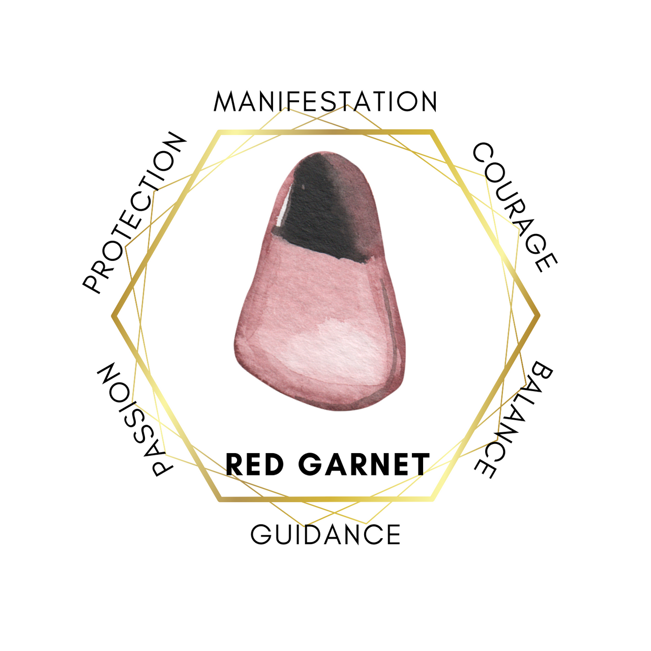 Gemstone Dragonfly - Garnet