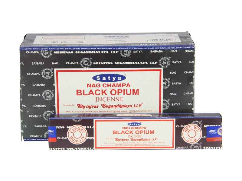 Satya Black Opium Incense Sticks 15g